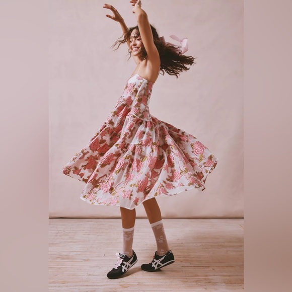sister jane rose tiered dress 刺繍 Dream Sister Jane tiered